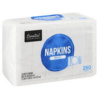 Essential Everyday Napkins, Basic, One-Ply, 250 Each