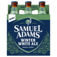 Samuel Adams Winter White Ale Spiced & Citrusy Beer, 6 Each