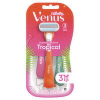 Venus Tropical Women's Disposable Razor, 3 Count, 3 Each