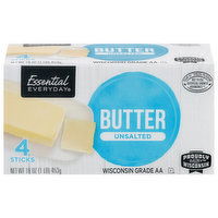 Essential Everyday Butter, Unsalted, 4 Each