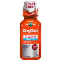 Vicks DayQuil Sugar Free Cold & Flu, 12 Fluid ounce