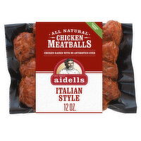 Aidells Chicken Meatballs, Italian Style with Mozzarella Cheese, 12 Ounce