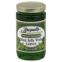 Braswell's Jelly, Mint with Leaves, 10.5 Ounce