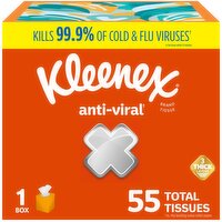 Kleenex Anti-Viral 3-Ply Anti-Viral Tissues, 55 Each