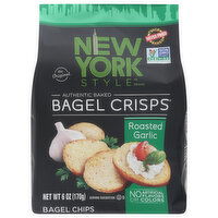 New York Style Bagel Crisps, Roasted Garlic, 6 Ounce