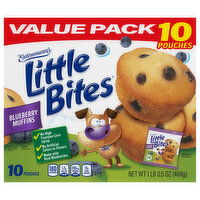 Entenmann's Little Bites Muffins, Blueberry, Value Pack, 10 Each