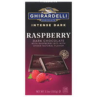 Ghirardelli Dark Chocolate, Raspberry, Intense Dark, 3.5 Ounce