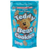 Global Brands Cookies, Teddy Bear, Chocolate Chip Flavored, Bite Size, 12 Ounce