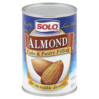 Solo Cake & Pastry Filling, Almond, 12.5 Ounce