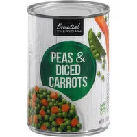 Essential Everyday Peas & Diced Carrots, 15 Ounce