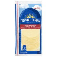 Crystal Farms Cheese Slices, Provolone, 10 Each