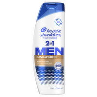 Head & Shoulders Men Mens 2 in 1 Dandruff Shampoo and Conditioner, Sandalwood, 12.5 Ounce