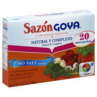 Goya Seasoning, Low Sodium, 20 Each