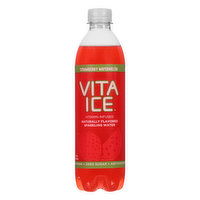 Vita Ice Sparkling Water, Strawberry Watermelon, 17 Ounce