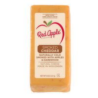 Red Apple Cheese Cheese, Cheddar, Smoked, 8 Ounce