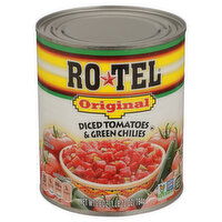 Ro-Tel Tomatoes & Green Chilies, Original, Diced, 28 Ounce