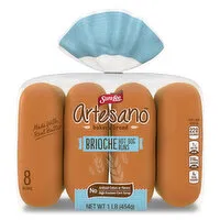 Sara Lee Artesano Brioche Hot Dog Buns, 8  count, 16 oz, 8 Each