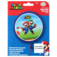 Anagram Super Mario Standard Decorative Balloon, 1 Each