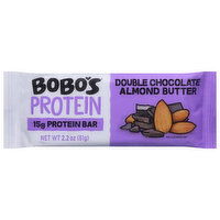 Bobo's Protein Bar, Double Chocolate Almond Butter, 2.2 Ounce