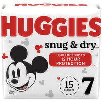 Huggies Snug & Dry Diapers, Disney Baby, 7 (Over 41 lb), 15 Each