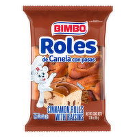 Bimbo Shelf-Stable Cinnamon Rolls with Raisins, 6 count, 12.88 oz, 6 Each