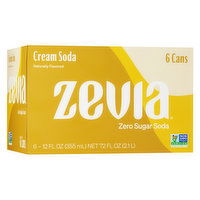 Zevia Cream Soda, Zero Calorie, 12 Fluid ounce