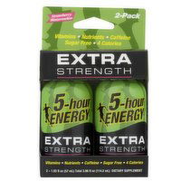 5-Hour Energy Extra Strength Strawberry Watermellon 2 Pack, 2 Fluid ounce