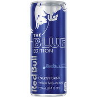 Red Bull Blue Edition Energy Drink, Blueberry, 8.4 Fluid ounce