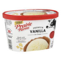 Prairie Farms Ice Cream, Premium, Vanilla, 1.5 Quart