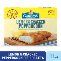 Gorton's Fish Fillets, Lemon & Peppercorn, 6 Each