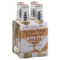 Fever-Tree Ginger Ale, Refreshingly Light, 4 Pack, 4 Each