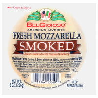 BelGioioso Cheese, Mozzarella, Fresh, Smoked, 8 Ounce