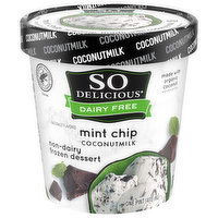 So Delicious Dairy Free Frozen Dessert, Non-Dairy, Mint Chip, Coconutmilk, 1 Pint