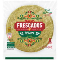 Frescados Wraps, Spinach, 8 Each