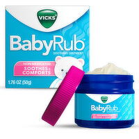 Vicks Soothing Baby Care BabyRub, Non-Medicated Soothing Chest Rub Ointment, 1.76 Ounce