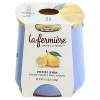 La Fermiere Yogurt, Creamy Whole Milk, Pressed Lemon, 4.9 Ounce