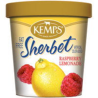 Kemps Raspberry lemonade flavored sherbet, 16 Ounce