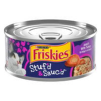 Friskies Stuf'd & Saue'd Cat Food, Jump'n with Turkey & Dripp'n in Gravy, 5.5 Ounce