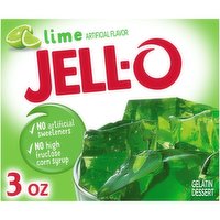 Jell-O Lime Gelatin Dessert Mix, 3 Ounce