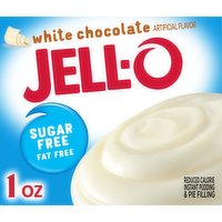 Jell-O White Chocolate Sugar Free & Fat Free Instant Pudding & Pie Filling Mix, 1 Ounce