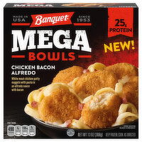 Banquet Mega Bowls, Chicken Bacon Alfredo, 13 Ounce