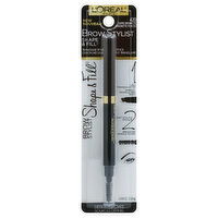 L'Oreal Brow Stylist Shape & Fill Mechanical Pencil, Triangular Tip, Dark Brunette 420, 0.008 Ounce