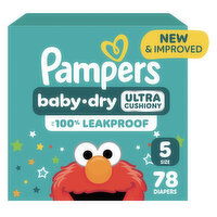 Pampers Baby Dry Baby Dry Diapers Size 5 78 Count, 78 Each