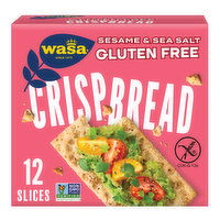 Wasa Gluten Free Sesame & Sea Salt Swedish Style Crispbread Crackers, 6.1 Ounce