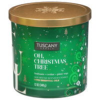 Tuscany Candle Candle, Oh Christmas Tree, Scented, Soy Blend, 1 Each