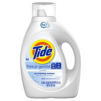 Tide Free & Gentle Liquid Laundry Detergent, 84 fl oz, 64 Loads, 84 Fluid ounce