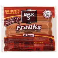 Bar S Franks, 12 Ounce