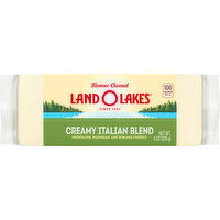 Land O Lakes Creamy Italian Blend Cheese Chunk, Blend of Provolone, Parmesan, & Romano, 8 Ounce