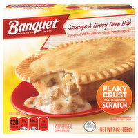 Banquet Frozen Pot Pie Breakfast, Deep Dish Sausage & Gravy, 7 Ounce