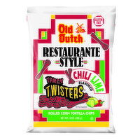 Old Dutch Foods Restaurante Chili Lime Tangy Twisters Rolled Corn Tortilla Chips, 13 Ounce
